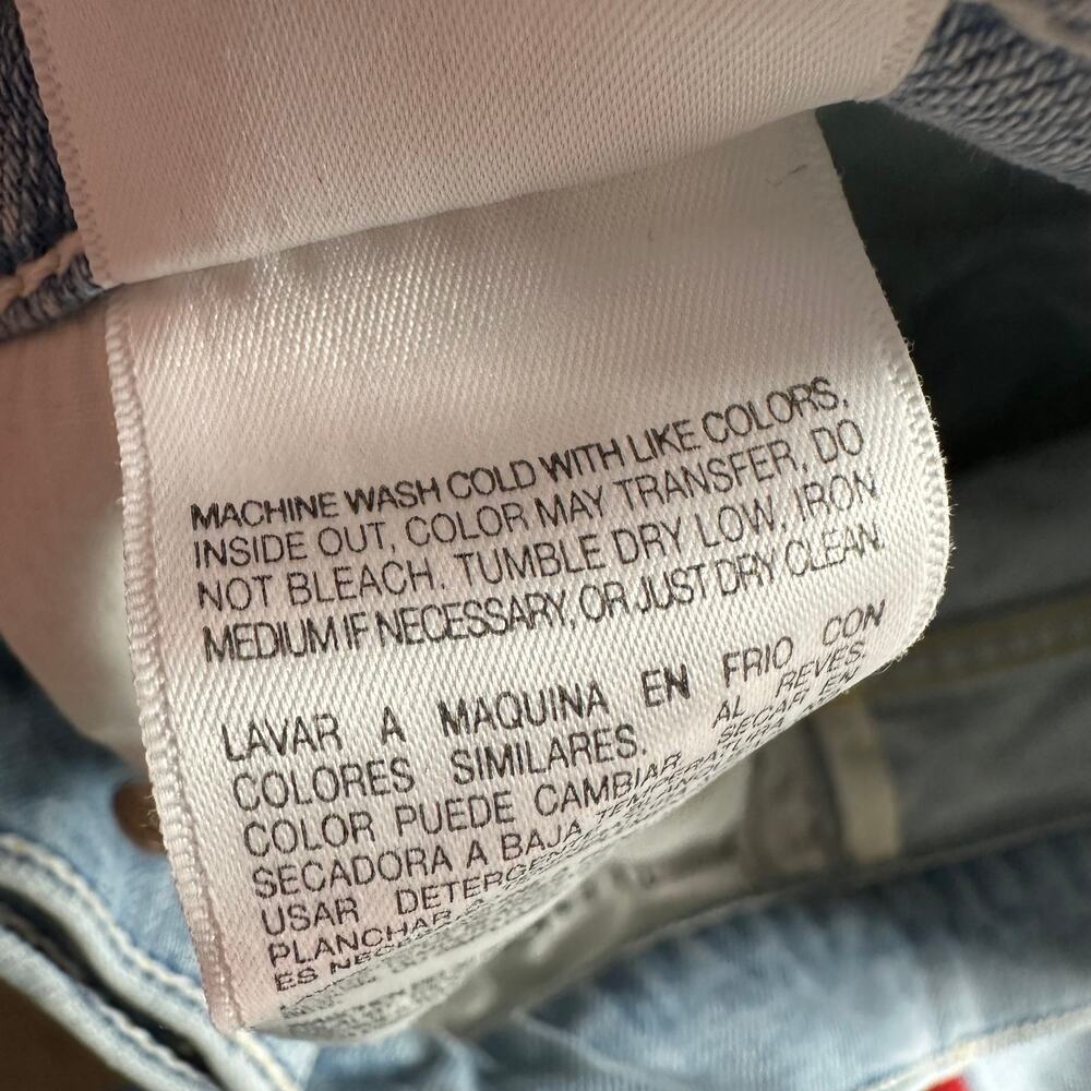 MOTHER Light Blue Jeans with Red Stripe - Picture 6 of 12
